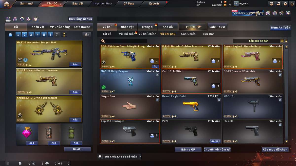 shop acc cf uy tin gia re